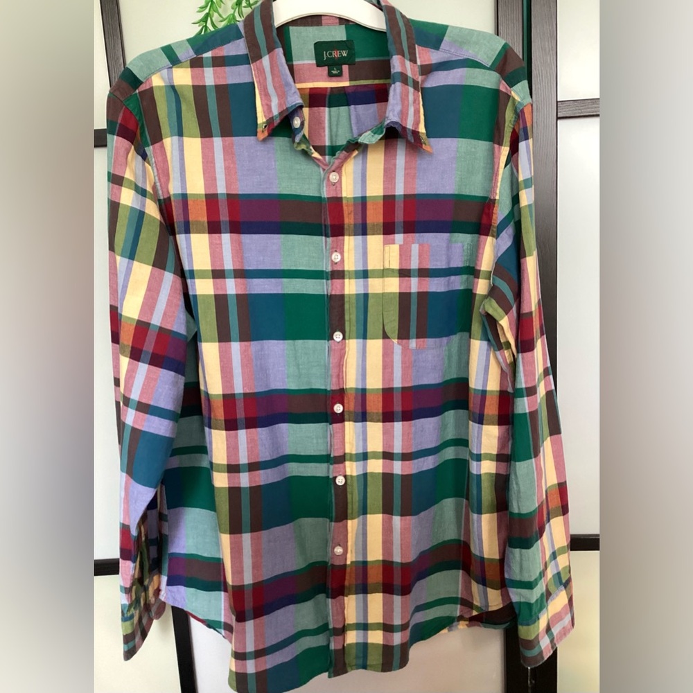 J. Crew Re-imagined 100% cotton shirt. Size L